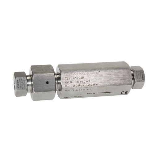 Kugelrückschlagventil - 65OC series  - Maximator GmbH - für Gas / Gewinde / Edelstahl