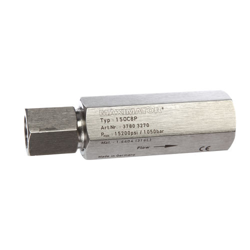 Rückschlagventil - Maximator GmbH - Kugel / für korrosive Gase / Gewinde