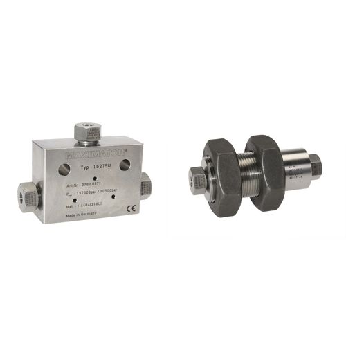 Hydraulikanschluss - 152 series  - Maximator GmbH - Einschraub / Edelstahl / schwingungsdämpfend