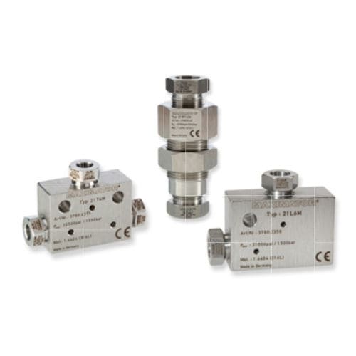 Hydraulikanschluss - 21AVA4M series - Maximator GmbH - Einschraub / Edelstahl / schwingungsdämpfend