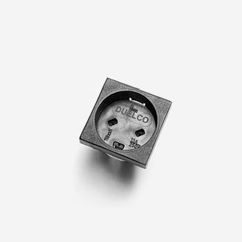 Steckdose und Stecker / Einbau - Danish 2p - Duelco