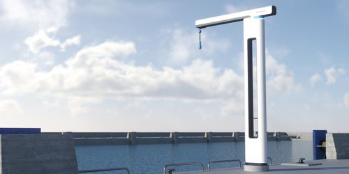 Ergonomischer Schwenkkran - PowerReachNxG - Cavotec - mit Elektrosteuerung / Hafen