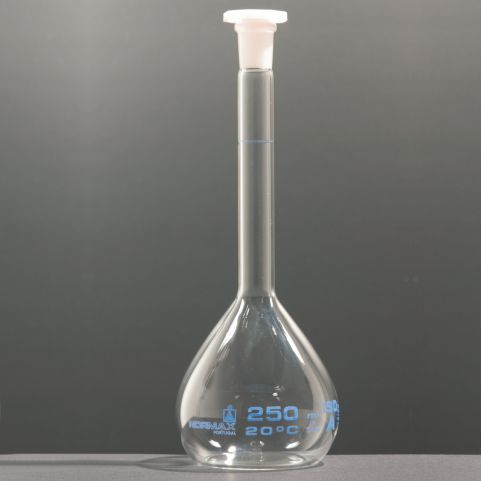 Voll-Phiole - Normax - Fábrica de Vidro Científico - mit flachem Boden / Borosilikatglas / für Labor