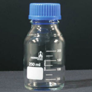 Borosilikatglasflasche - Normax - Fábrica de Vidro Científico - mit Stöpsel
