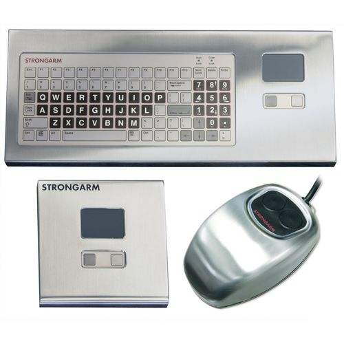 Einbaufähige Tastatur - Strongarm Designs - mit mechanischen Tasten / Touchpad / Trackball