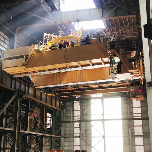 Zweiträger-Laufkran - Henan Weihua Heavy Machinery Co., Ltd - mit Greifsystem / für Intensiveinsatz