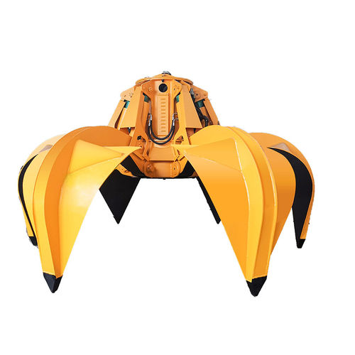 Elektrohydraulischer Greifer - Henan Weihua Heavy Machinery Co., Ltd - Mehrschalen / für Schrott / 6-Schalen