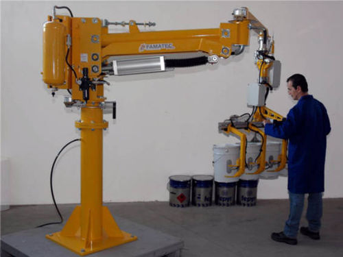 Pneumatischer Manipulator - FAMATEC - mit Saugnapf / für Fässer / zum Entladen