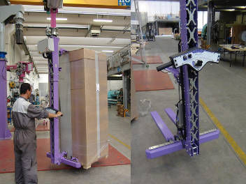 Pneumatischer Manipulator - FAMATEC - Gabel / für Beutel / für Handling