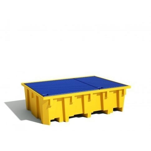 Auffangpalette für IBC-Container - BACR-F series - EMP - HDPE / galvanisiertem Stahl
