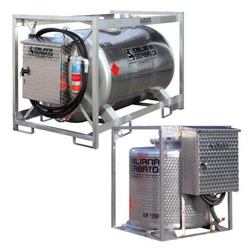 Transportbehälter - Traspo® Inox  - Emiliana Serbatoi - für Gefahrstoffe / Edelstahl / zylinderförmig