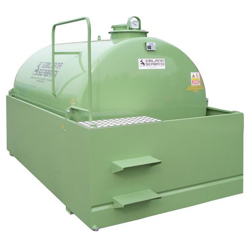 Behälter für Altöl - SE HD-Tank - Emiliana Serbatoi - Kohlenstoffstahl / zylinderförmig / Speicher