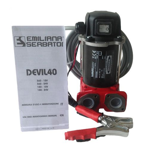 Palettenpumpe - DEVIL 40 - Emiliana Serbatoi - Kraftstoff / mit DC-Motor / selbstansaugend