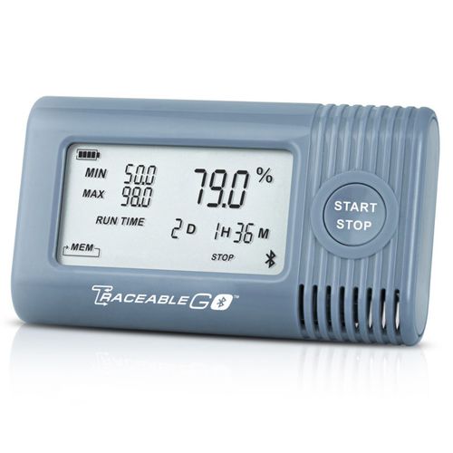 Datenlogger / Feuchtigkeit und Temperatur - VWR - Bluetooth / mit LCD-Display / für Batterie