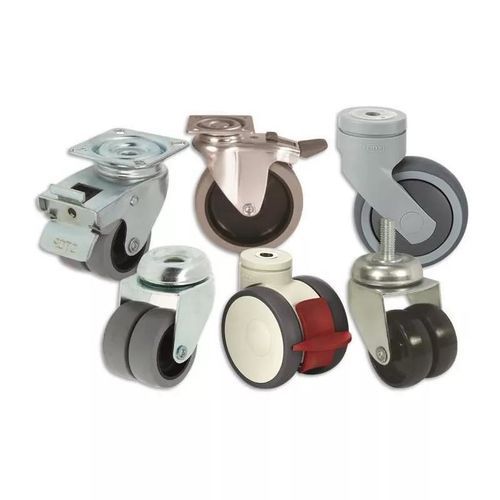 Lenkrolle - 10276440 - Essentra Components - feststehend / mit Grundplatte / Gewindeschaft
