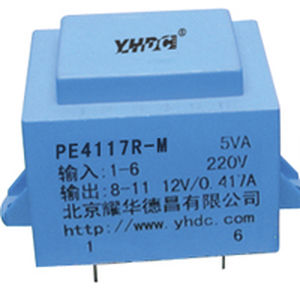 Stromversorgungstransformator - PE4117R-M - YHDC Dechang Electric - verkapselt / einphasig / PCB