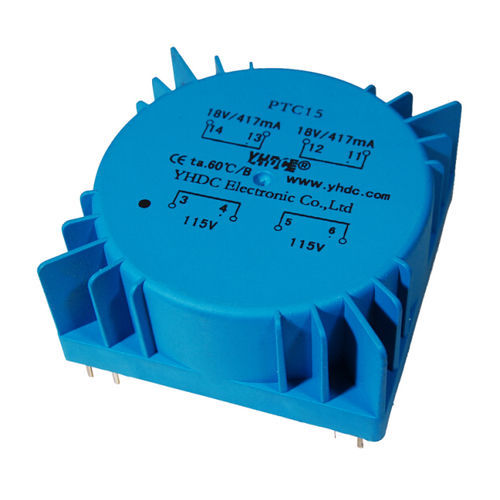 Stromversorgungstransformator - PTC15 - YHDC Dechang Electric - verkapselt / für Leiterplatten / Ringkern