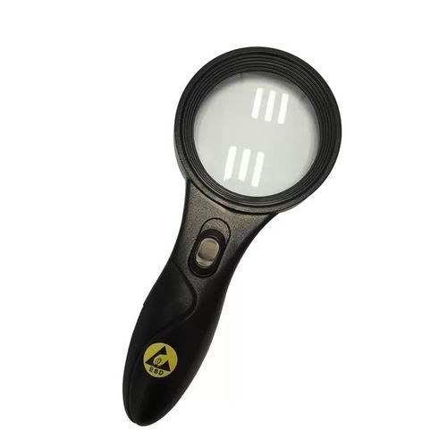Tragbare Lupe - 2-298 - bernstein - LED Lampe