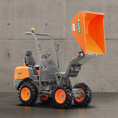 Dumper mit Gummireifen - D120AHA - AUSA - Diesel / mit Frontentladung / knickgelenkt
