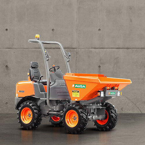 Dumper mit Gummireifen - D150AHG - AUSA - Diesel / Rundkipper / knickgelenkt