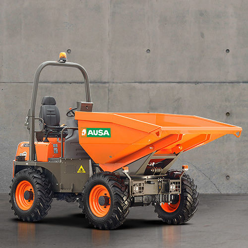 Dumper mit Gummireifen - D450AHG - AUSA - Diesel / Rundkipper / knickgelenkt