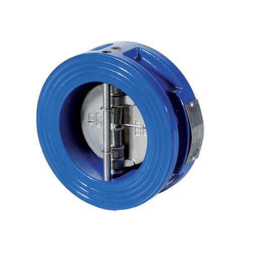 Doppelklappe-Rückschlagventil - D6 series - Brandoni - für Wasser / Zwischenflansch / für Chemikalien