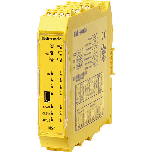 Notausschalter-Sicherheitsrelais - MS-1  - di-soric - für DIN-Schiene / DC