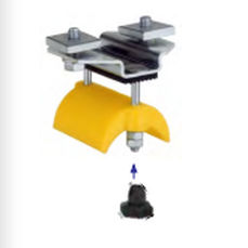 Kunststoff-Leitungswagen - ZKP-76xD50T - UNILIFT - galvanisierter Stahl / Edelstahl / flach