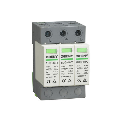 Überspannungsableiter Typ 2 - BUD-40/3 - Zhejiang Benyi Electrical Co.,ltd. - für Photovoltaikanlage / 3-polig / DC