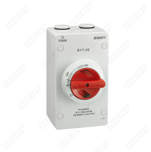 Manueller Trennschalter - BYT-32 - Zhejiang Benyi Electrical Co.,ltd. - 4-polig / zweipolig / DC