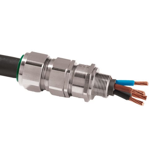 Kabelverschraubung / vernickeltes Messing - E1FU series - ROSE Systemtechnik - Messing / ex-geschützt / IP68