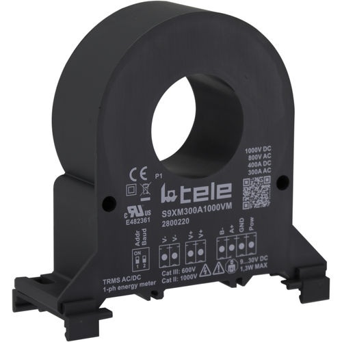 Einphasiger elektrischer Energiezähler - S9XM300A1000VM - TELE Haase Steuergeraete GmbH - für DIN-Schiene / wandmontiert / Einbau
