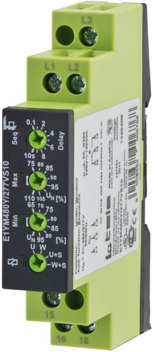 Spannungsüberwachungsrelais - E1YM480Y/277VS10 - TELE Haase Steuergeraete GmbH - Phasenfolge / Phasenungleichgewicht / Drehfeldrichtung