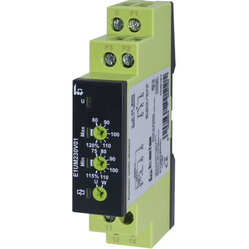 Spannungsüberwachungsrelais - E1UM230V01 - TELE Haase Steuergeraete GmbH - 1NO/NF / AC/DC / einphasig
