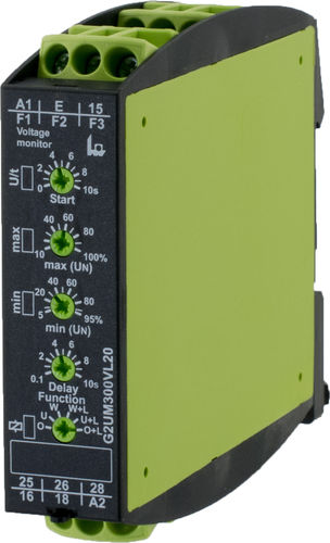 Spannungsüberwachungsrelais - G2UM300VL20 - TELE Haase Steuergeraete GmbH - 2NO/NF / AC/DC / einphasig