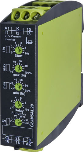 Stromüberwachungs-Relais - G2JM5AL20 24-240V AC/DC - TELE Haase Steuergeraete GmbH - 2NO/NF / AC / dreiphasig