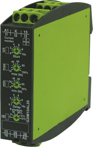 Stromüberwachungs-Relais - G2IM10AL20 24-240V AC/DC - TELE Haase Steuergeraete GmbH - 2NO/NF / einphasig / für DIN-Schiene