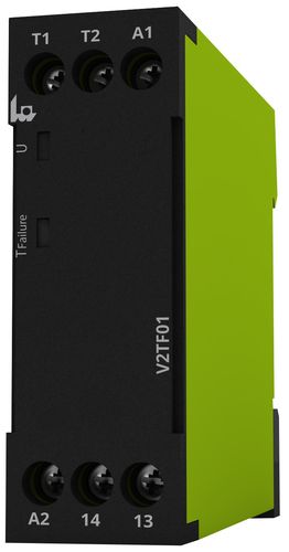 Temperaturüberwachungsrelais - V2TF01, PTC  - TELE Haase Steuergeraete GmbH - 1NF / für DIN-Schiene / mit automatischer Rückstellung