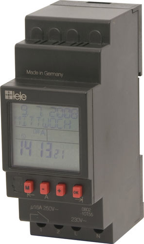 Digitaler Zeitschalter - TSC - TELE Haase Steuergeraete GmbH - für DIN-Schiene / integrierter astronomischer Uhr