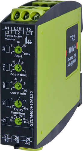 Leistungsfaktor-Überwachungsrelais - G2CM400V10AL20 - TELE Haase Steuergeraete GmbH - 2NO/NF / AC / dreiphasig