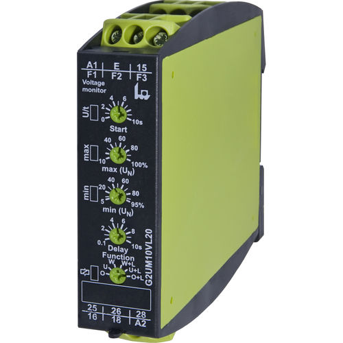Spannungsüberwachungsrelais - G2UM10VL20 - TELE Haase Steuergeraete GmbH - 2NO/NF / AC/DC / einphasig