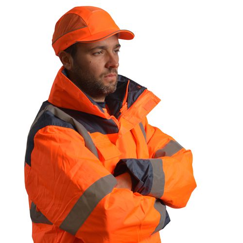 Anti-Schock-Cap / Polyester - AIRC06V05STR - Surflex - EN 812 / belüftet / orange