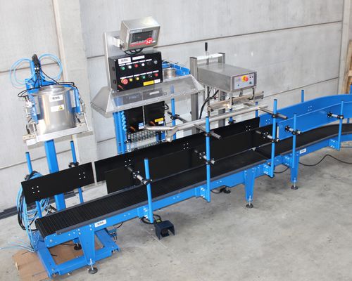 Vertikale Absackmaschine - ERISAC E SS 30 - ERIMAC - Flow-Pack / halbautomatisch / für die chemische Industrie