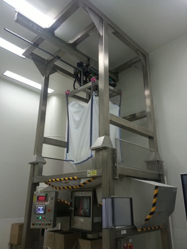 Big-Bag-Entleerstation / mit Hubvorrichtung - ERIBAG VR FP INOX - ERIMAC - Vibration / für die Lebensmittelindustrie