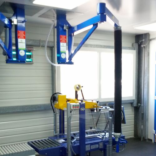 Schwenkkran für Deckenmontage - ERIMAC - mit Gelenk / Edelstahl / ATEX