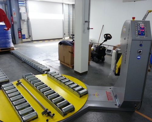 Stretchwickler mit Drehteller - ERIMAC - automatisch / Fass / Paletten