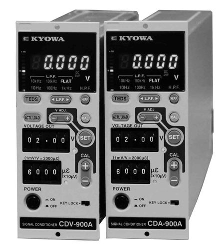 Geräuscharmer Signalaufbereiter - CDV-900A series  - Kyowa Electronic Instruments Co. - für Dehnungsmessstreifen