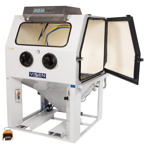 Nass-Strahlkabine - Aquablast® 1215 - VIXEN - manuell / mit Drehtisch / Edelstahl