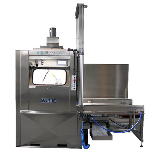 Nass-Strahlkabine - Radial Arm Aquablast - VIXEN - automatisch / mit Drehtisch / Edelstahl