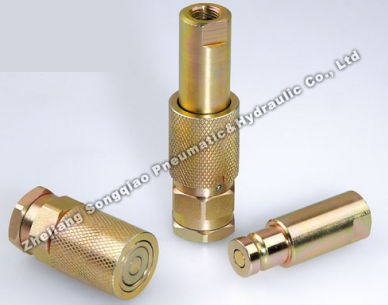 Schnellkupplung - LSQ-PTR series - Zhejiang Songqiao Pneumatic and Hydraulic Co.,Ltd - hydraulisch / Stahl / Flat-Face